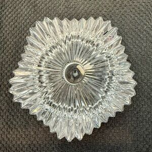 Vintage Mikasa Starburst crystal candle holder.